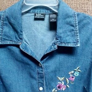 Vintage NY Jeans New York&Co. Denim Shirt